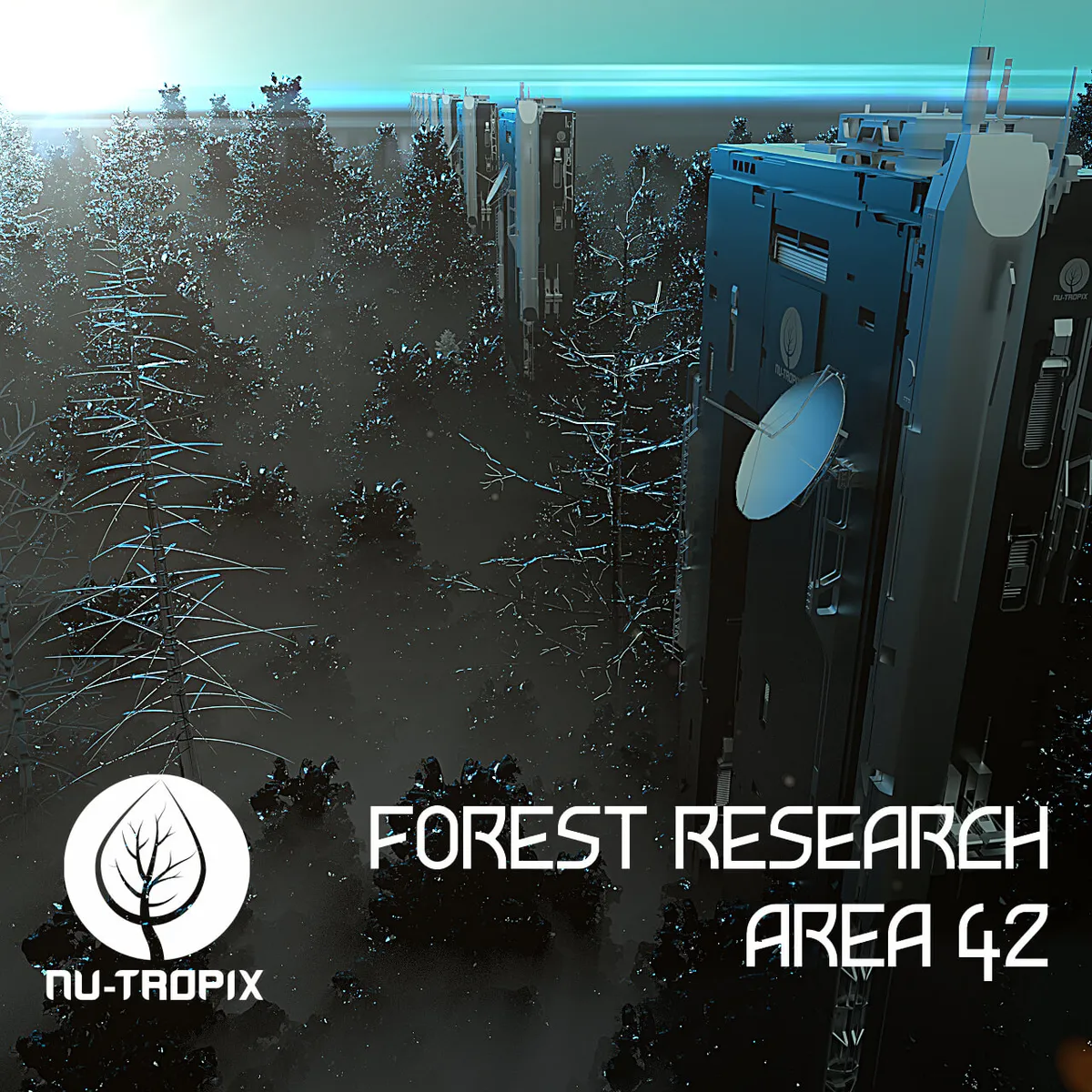 Image of a forest with security towers
