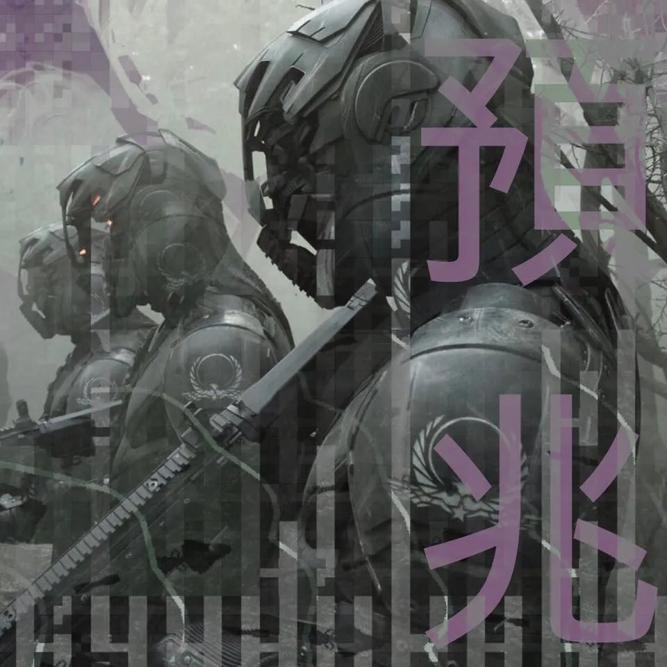 Futuristic Soldier with Prekursor logo on them